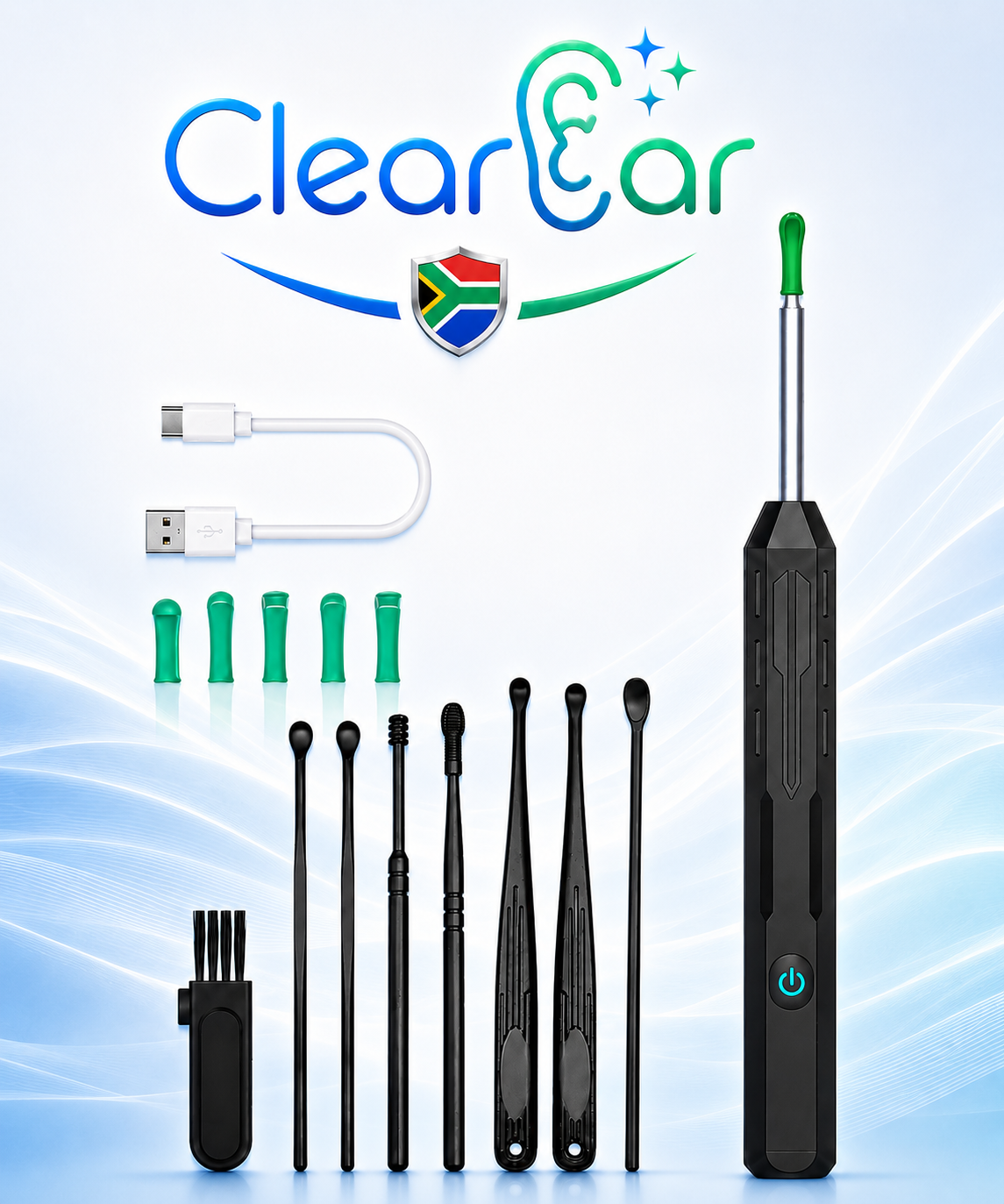 ClearEar™ Pro Hygiene ( 6 Led's & camera ear wax remover tool)